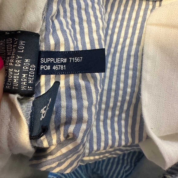 Polo Ralph Lauren Suffield Pant Seersucker 35/32 Blue White - Picture 5 of 10